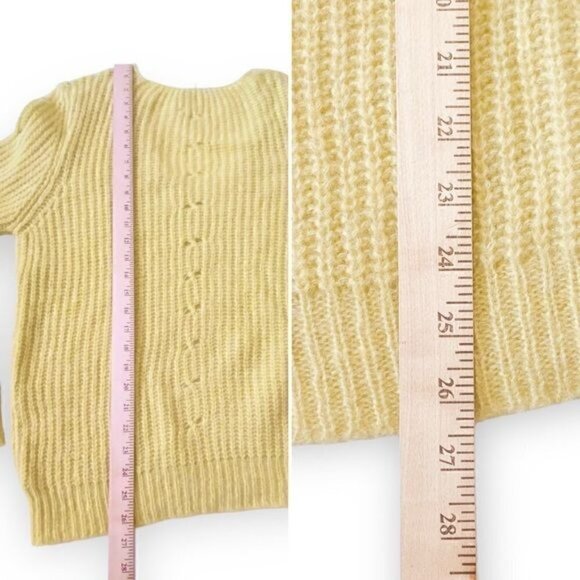 NWT  Anine Bing Sweater, Sunny Ribbed Alpaca-blend Sweater Lime Green (Yellow) - Picture 11 of 15